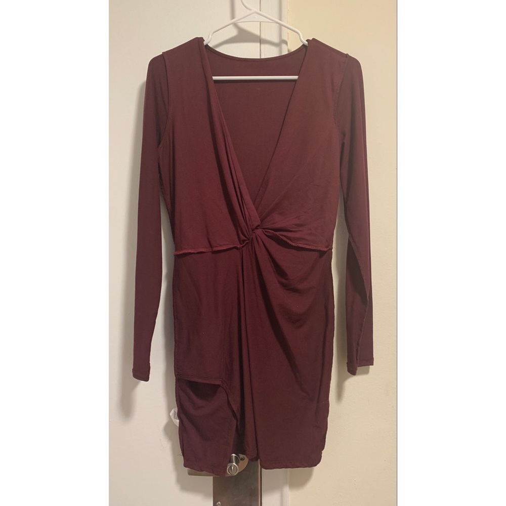 Fashion nova Burgundy dress